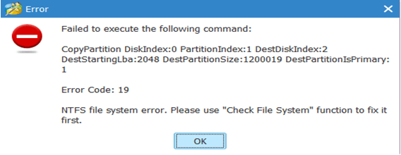 partition magic 8.0 init failed: error 117. partition