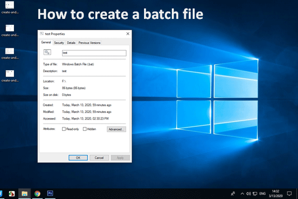 Creating a batch file