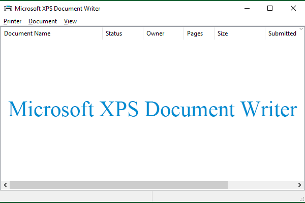 Whats Microsoft Xps Document Writer And How To Install It Minitool