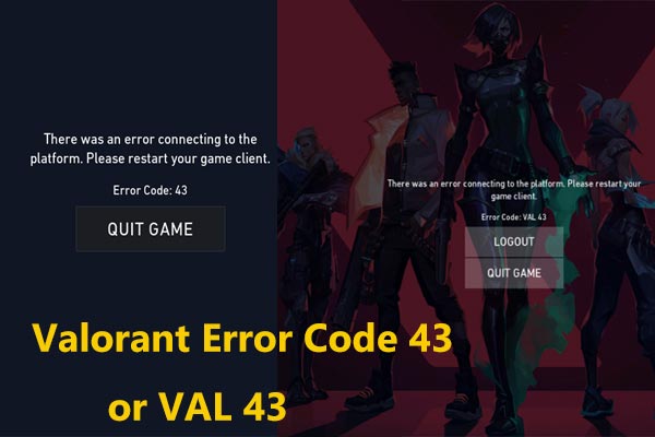Valorant Error Code 43 and what the other Riot Games messages mean