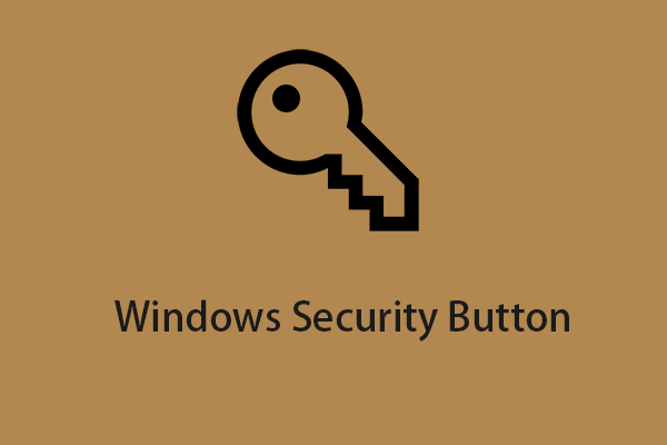 windows security button windows 8