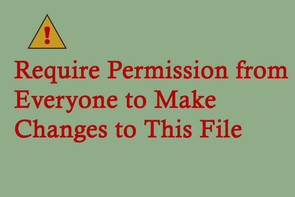 Anda memerlukan izin semua orang untuk mengubah file ini|  Terselesaikan