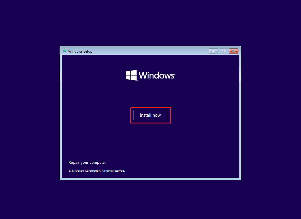 bersihkan instal Windows 11