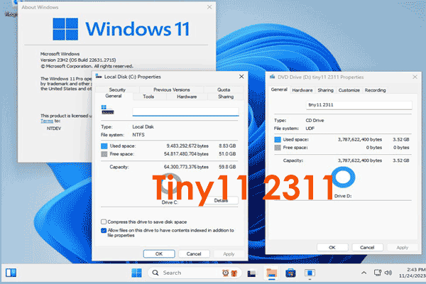 Tiny11 23H2 Download ISO and Install for a Low-End PC – How to