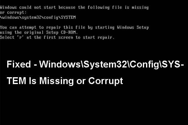 fix system32 error