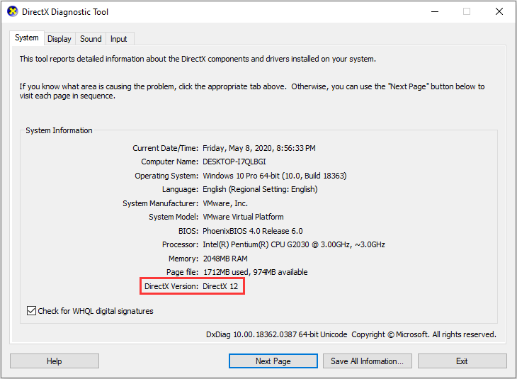 windows 7 directx 12 update