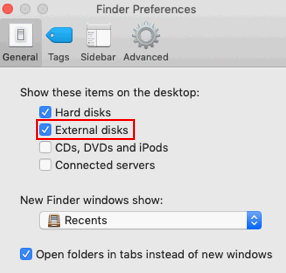 disk utility not showing external hard drive