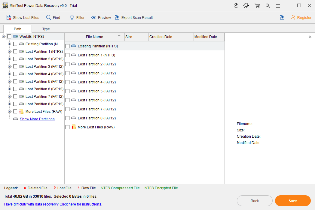 scan results