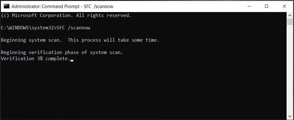 sfc scannow Windows 10