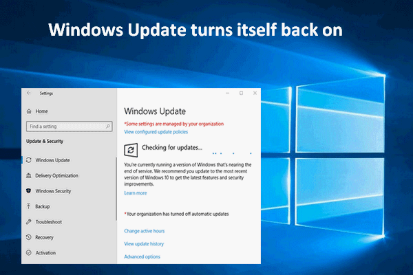 Windows Update turns itself back on