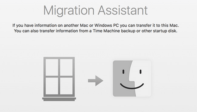 migration assistant for windows to mac