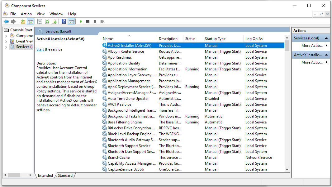 windows 10 services to disable dod
