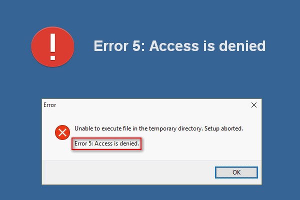 destination folder access denied windows 8
