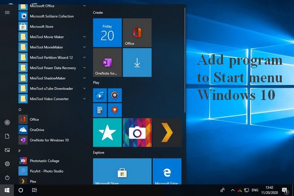 How To Add Program To Start Menu Windows 10 3253