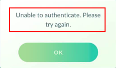 pokemon go nox unable to authenticate 2021