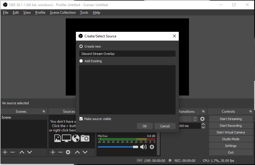 Discord StreamKit Overlay Allows Chat Within Stream on OBS/XSplit