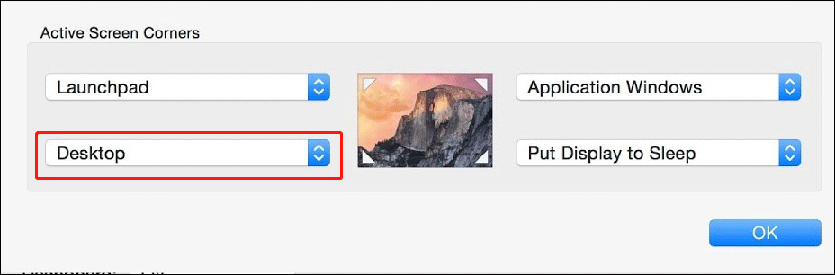 mac how to show desktop