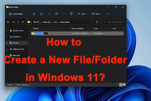 how to create new folders in windows 10