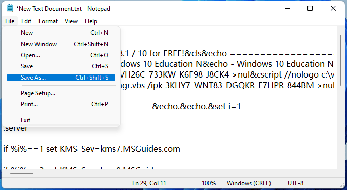 windows 11 pro key free