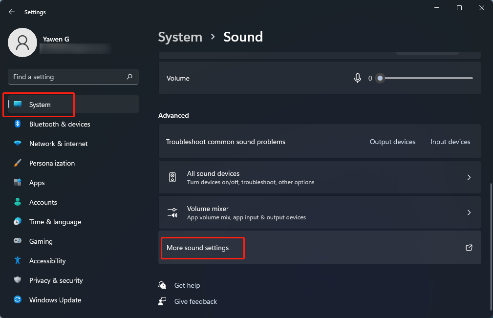 open sound control panel command