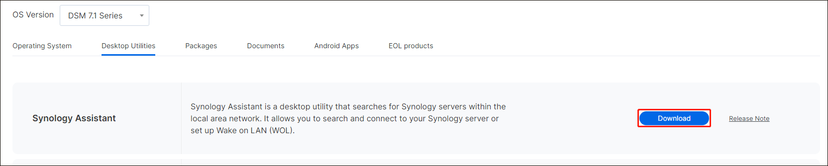 mac synology assistant