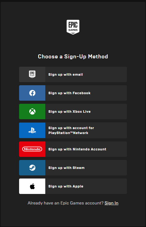 Epic Games Sign up: Register an Epic Games Account to Log in - MiniTool