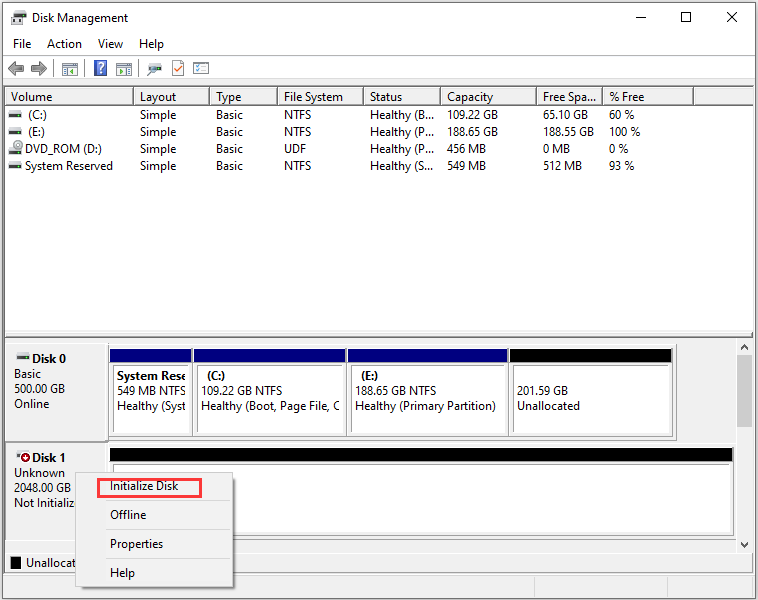 Como Inicializar Um Ssd No Windows 1087 Confira O Guia Completo Minitool 5989